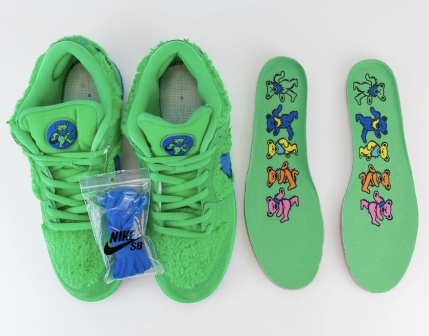 Grateful Dead Nike SB Dunk Low Green Bear CJ5378-300åå:registered:æ¥æå:registered:ä»·
