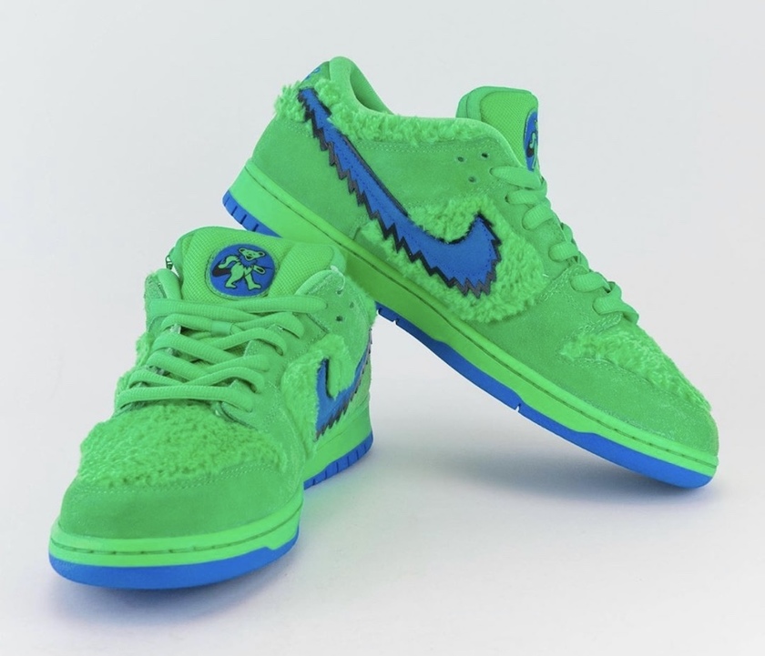 Grateful Dead Nike SB Dunk Low Green Bear CJ5378-300åå:registered:æ¥æå:registered:ä»·
