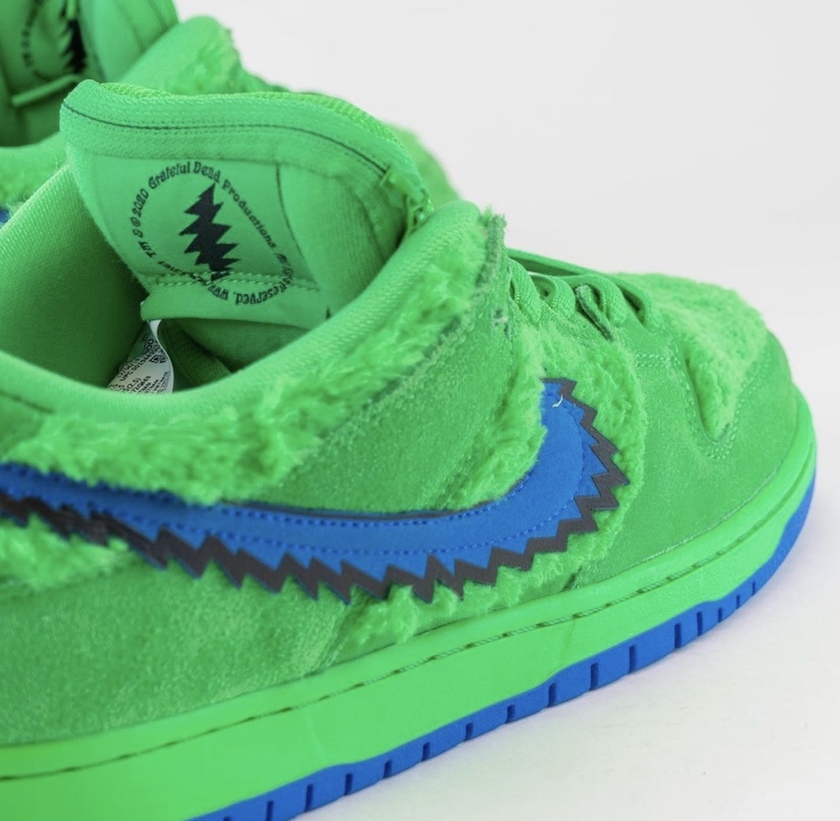 Grateful Dead Nike SB Dunk Low Green Bear CJ5378-300åå:registered:æ¥æå:registered:ä»·