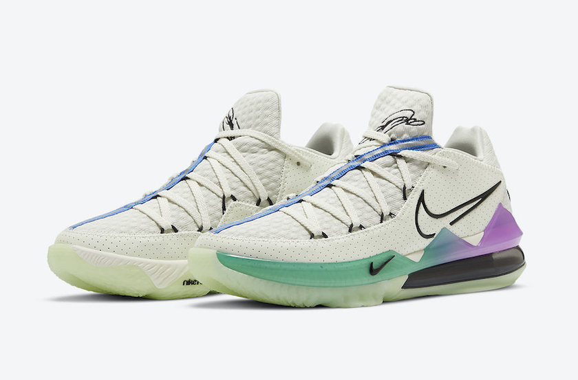 Nike LeBron 17 Low Glow in the Dark Pastel Gradient CD5007-005 Release Date