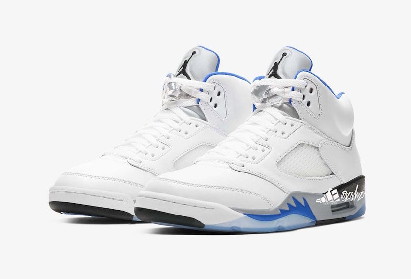 Air Jordan 5 White Stealth Black Hyper Royal DD0587-140åå:registered:æ¥æ