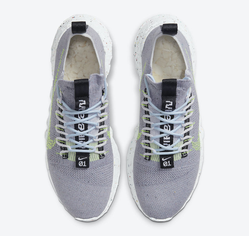 Nike Space Hippie 01 Gray Volt CQ3986-002åå:registered:æ¥æ1