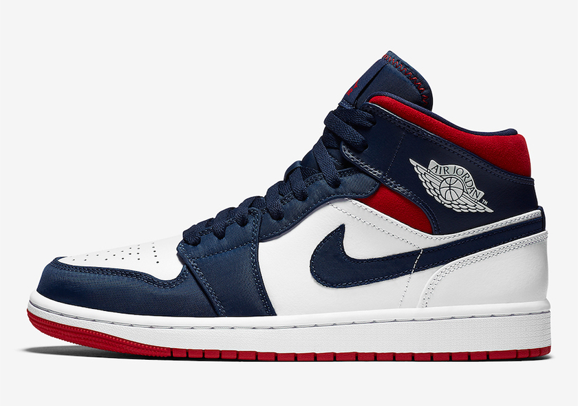 Air Jordan 1 Mid SE USA 852542-104åå:registered:æ¥æ