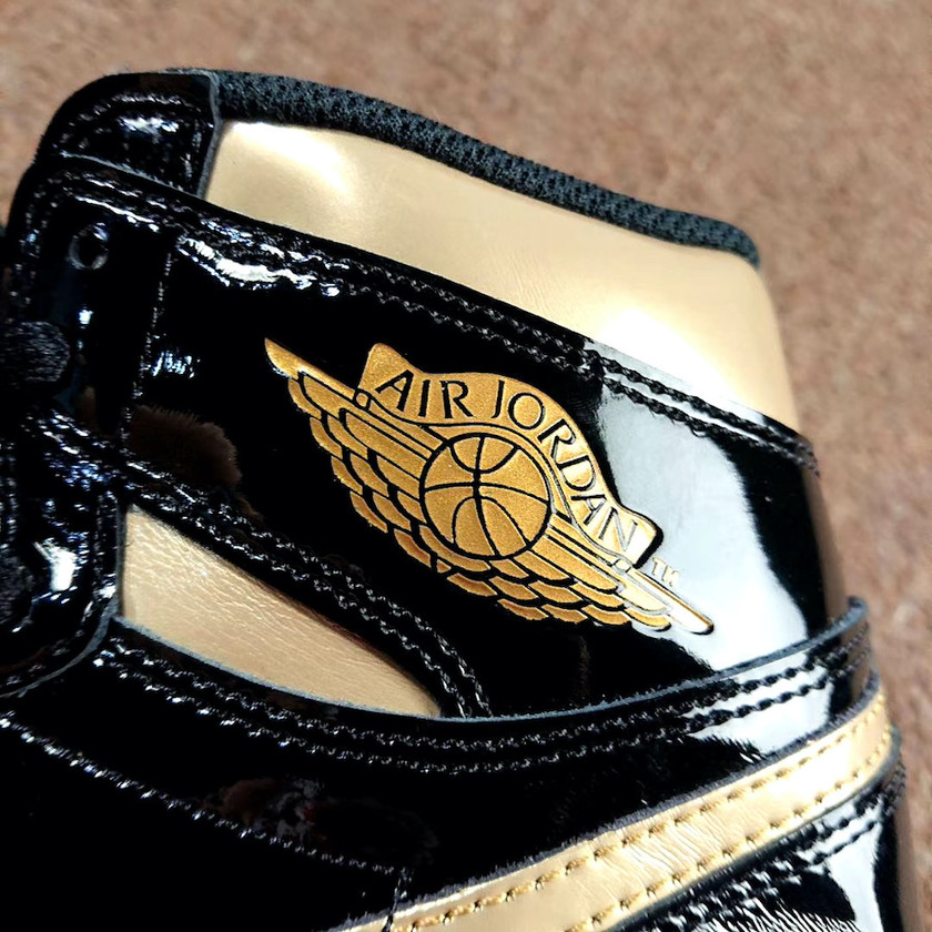 Air Jordan 1 Patent Black Gold 555088-032 Release Date