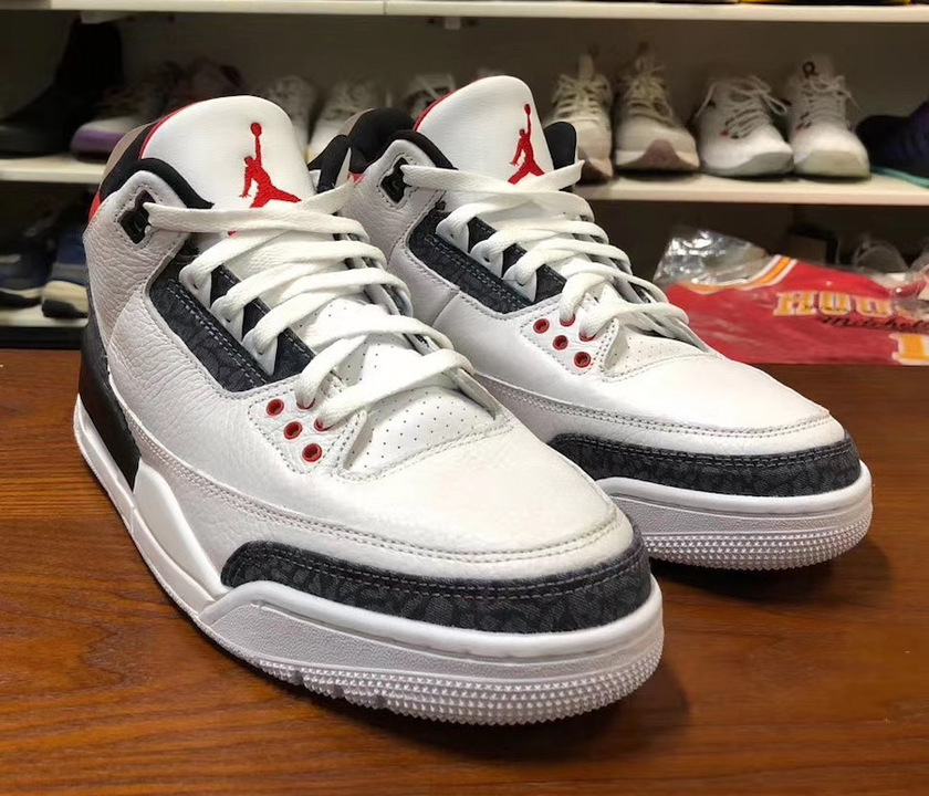 Air Jordan 3 SE Denim Fire Red CZ6431-100 2020åå:registered:æ¥æ