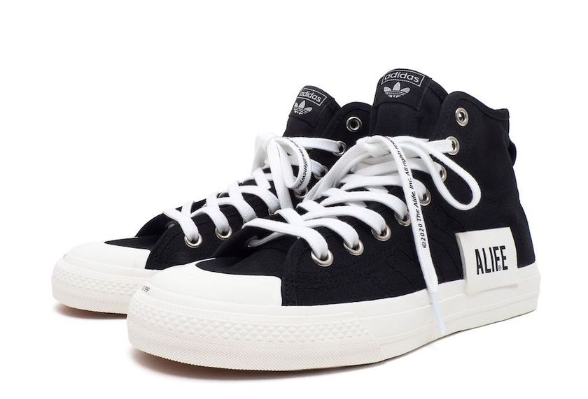 ALIFE adidas Nizza High Blackåå:registered:æ¥æ