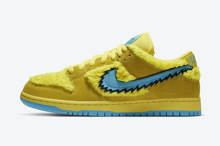 Grateful Dead Nike SB Dunk Low Yellow Bear CJ5378-700åå:registered:æ¥æä»·æ&nbsp;¼