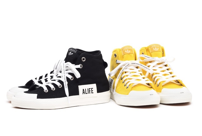 ALIFE adidas Nizza High Yellow Blackåå:registered:æ¥æ