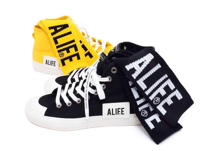 ALIFE adidas Nizza High Yellow Blackåå:registered:æ¥æ