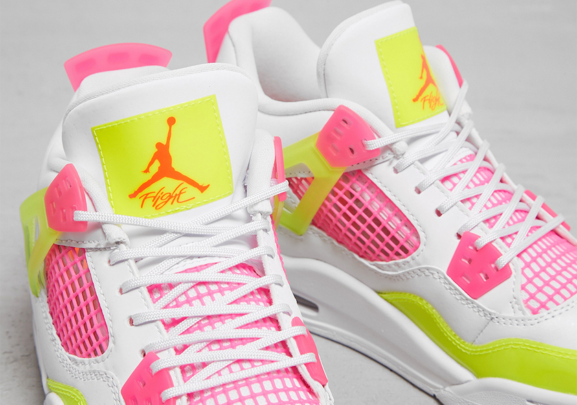 Air Jordan 4 GS Lemon Venom Pink Blast CV7808-100åå:registered:æ¥æ
