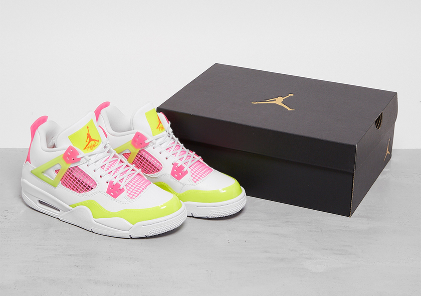Air Jordan 4 GS Lemon Venom Pink Blast CV7808-100åå:registered:æ¥æ