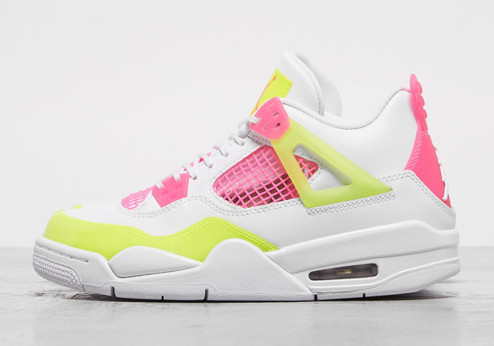 Air Jordan 4 GS Lemon Venom Pink Blast CV7808-100åå:registered:æ¥æ