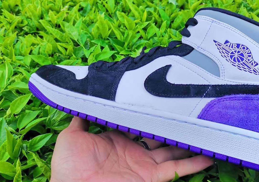 Air Jordan 1 Mid Purple Black Suedeåå:registered:æ¥æ