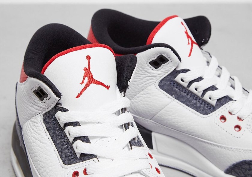 Fire Red Air Jordan 3 Denim CZ6431-100åå:registered:æ¥æ