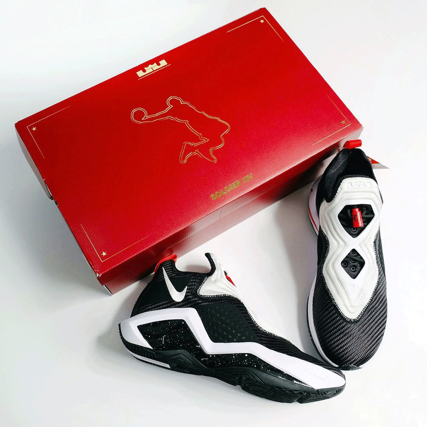Nike LeBron Soldier 14 Black White University Red CK6047-002åå:registered:æ¥æ