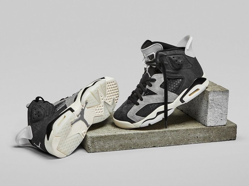 Air Jordan 6 WMNS Black Light Smoke Gray Sail Chrome CK6635-001åå:registered:æ¥æ