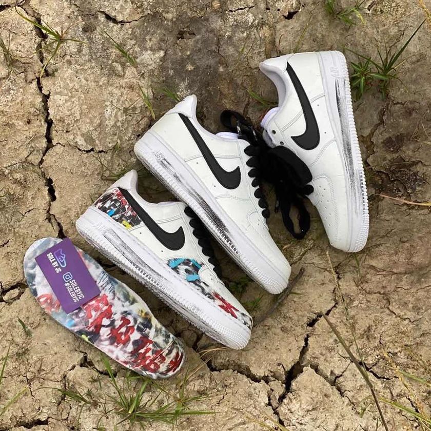 PEACEMINUSONE Nike Air Force 1 White Black DD3223-100åå:registered:æ¥æ