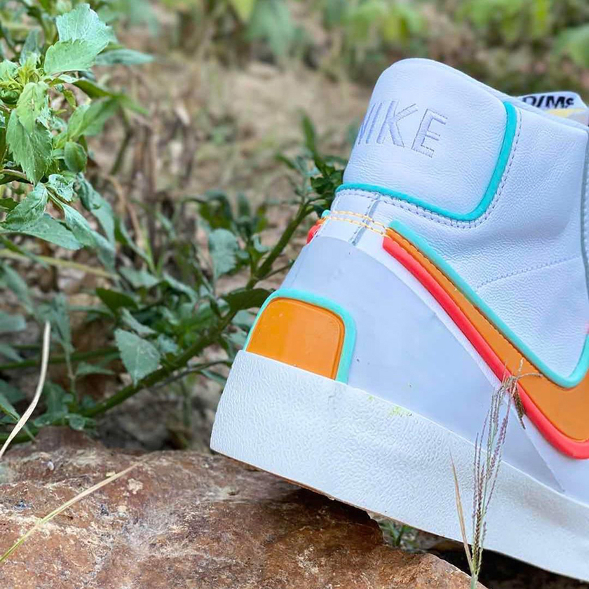 Nike Blazer Mid 77 DMSX White Kumquat Aurora Green Bright Crimsonåå:registered:æ¥æ