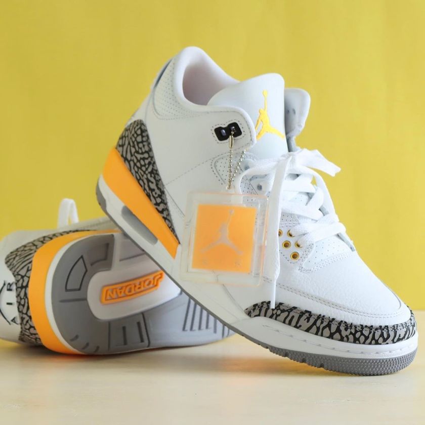 AJ3,Air Jordan 3,CK9246-108,发售 喜欢最好趁早买!湖人 Air Jordan 3 下周发售!