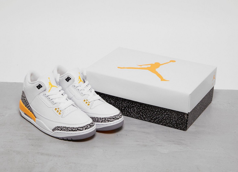 AJ3,Air Jordan 3,CK9246-108,发售 喜欢最好趁早买!湖人 Air Jordan 3 下周发售!