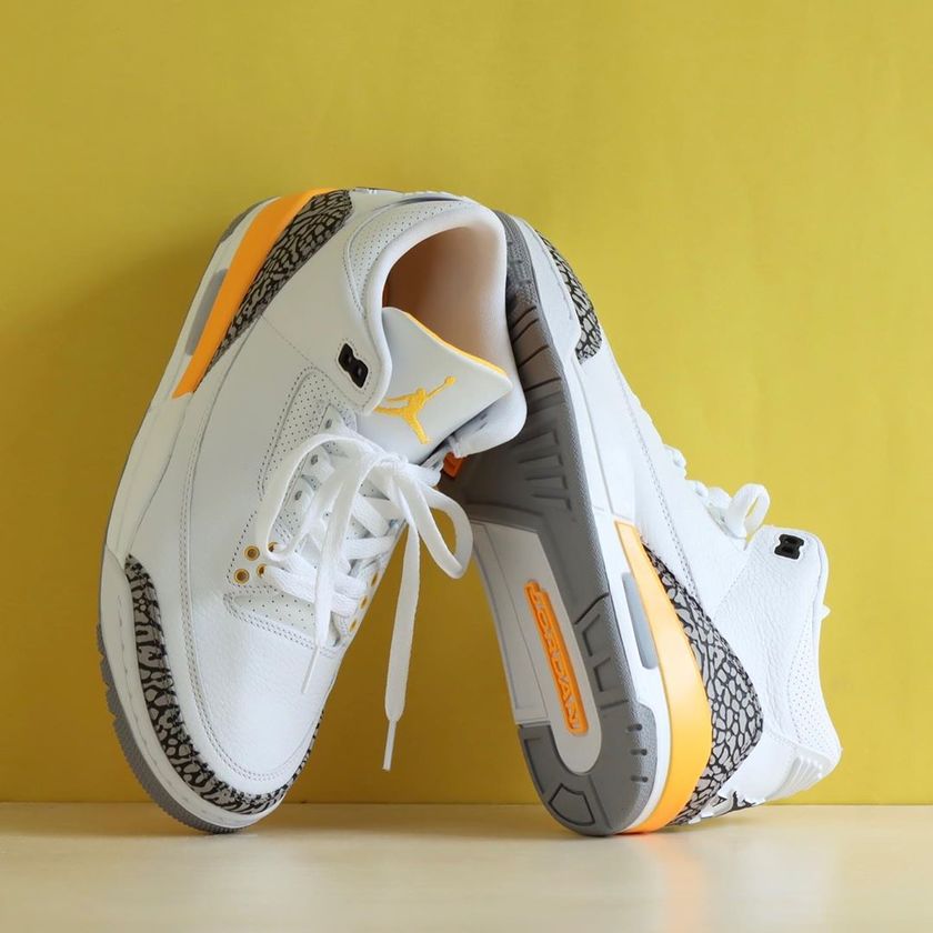 AJ3,Air Jordan 3,CK9246-108,发售 喜欢最好趁早买!湖人 Air Jordan 3 下周发售!