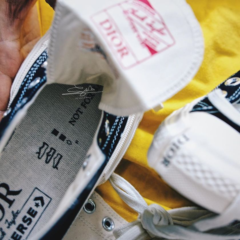 Dior,Converse,  VIP 限定！Dior x Converse 联名首度曝光！这设计未免...