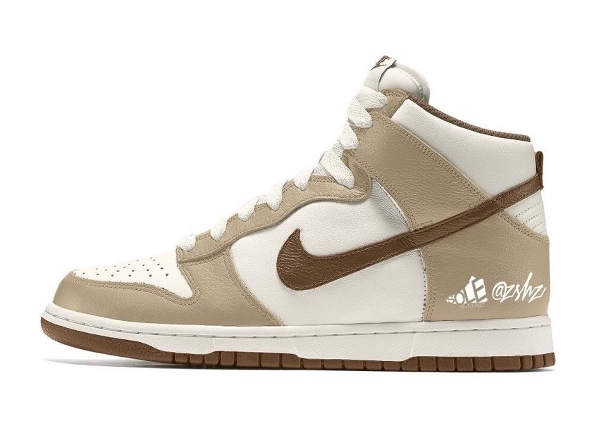 Nike Dunk High Sail Khaki Light Chocolate DH5348-100 Release Date