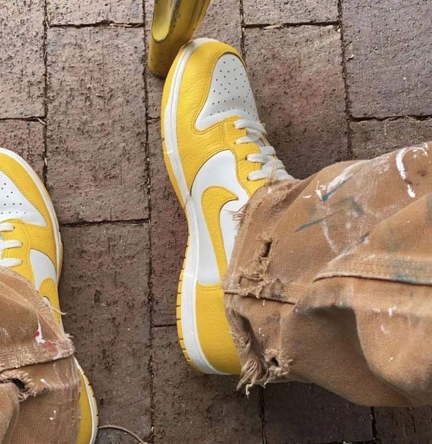 Nike Dunk Low Yellow Whiteåå:registered:æ¥æ