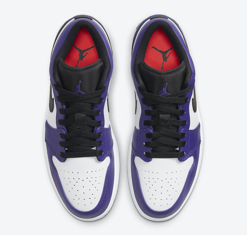 Air Jordan 1 Low Court Purple 553558-500 Release Date