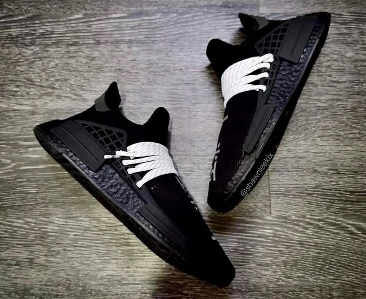 Pharrell adidas NMD Hu Black 2020åå:registered:æ¥æ
