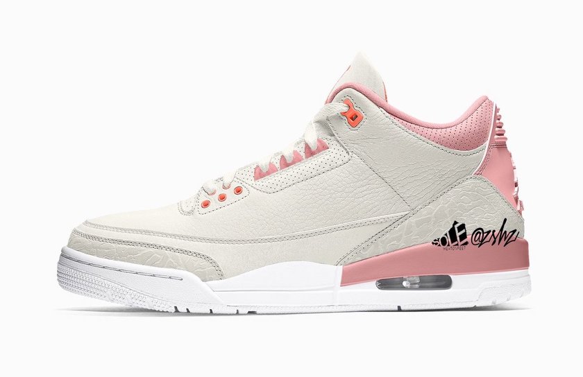 Air Jordan 3 WMNS Sail Rust Pink White Crimson CK9246-116åå:registered:æ¥æ