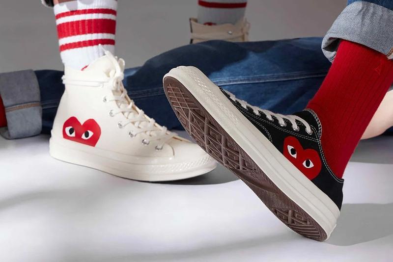 COMME des GARÃONS PLAY x Converse ç¶å¸è¯ä¹ Chuck 70 ç³»åéæ¬¾å³å°éæ°è£è²¨