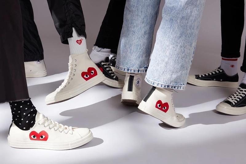 COMME des GARÃONS PLAY x Converse ç¶å¸è¯ä¹ Chuck 70 ç³»åéæ¬¾å³å°éæ°è£è²¨