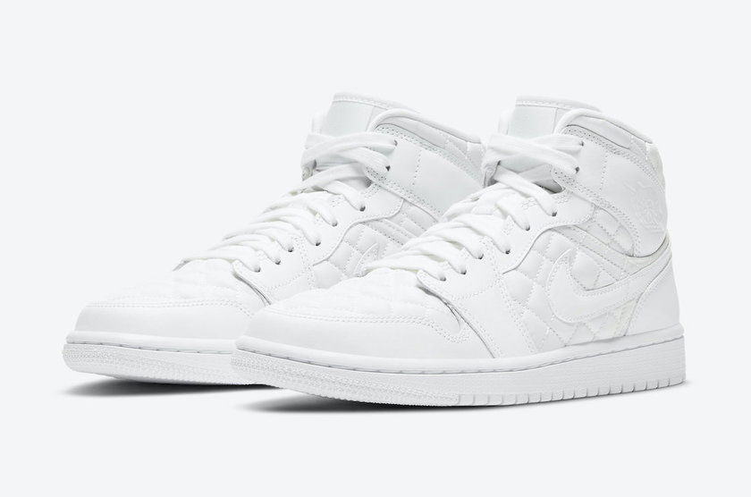 Air Jordan 1 Mid White Quilted DB6078-100 Release Date
