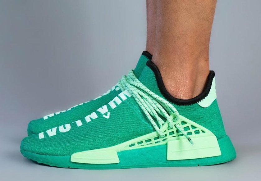 Pharrell adidas NMD Hu Green GY0089 Release Date
