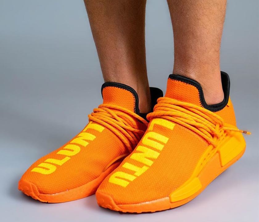 Pharrell adidas NMD Hu Orange GY0095 Release Date