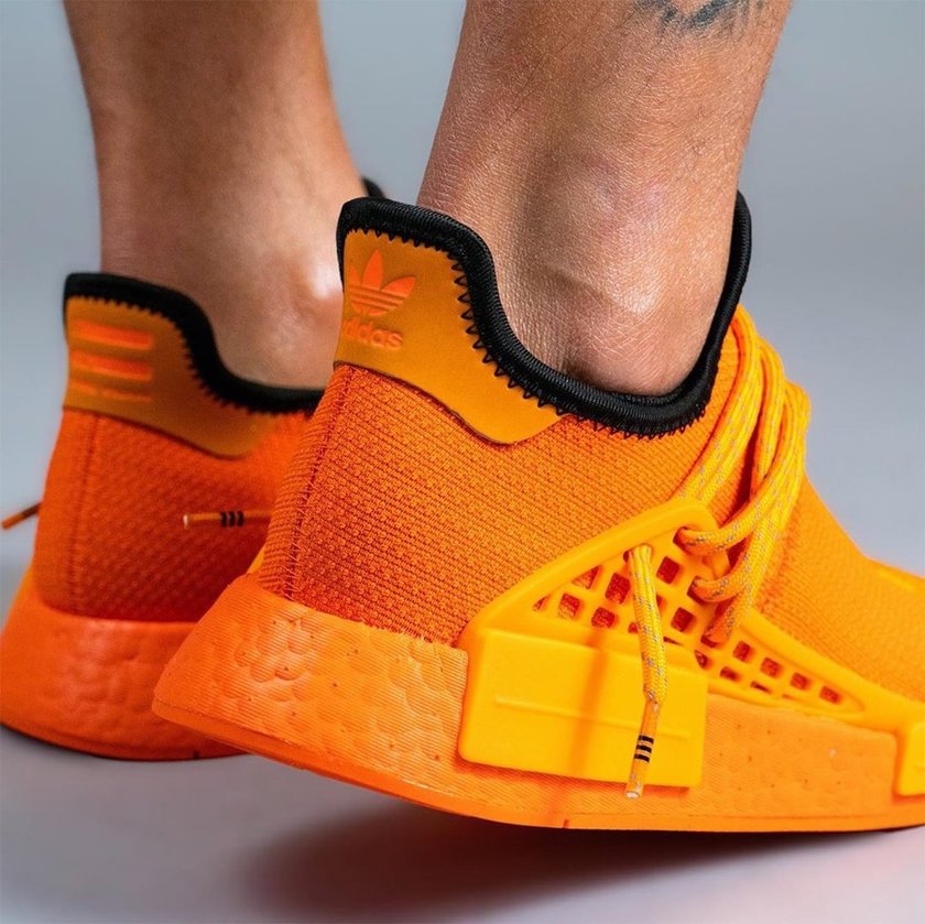Pharrell adidas NMD Hu Orange GY0095 Release Date