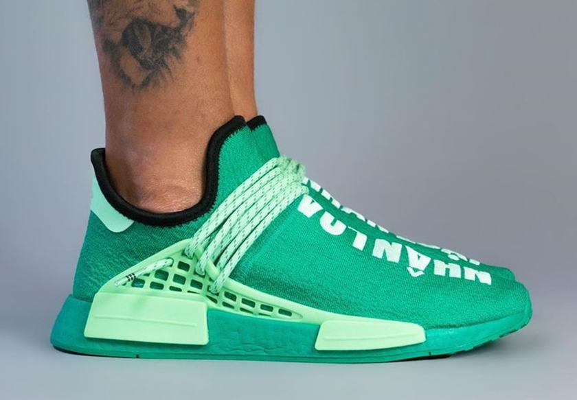 Pharrell adidas NMD Hu Green GY0089 Release Date
