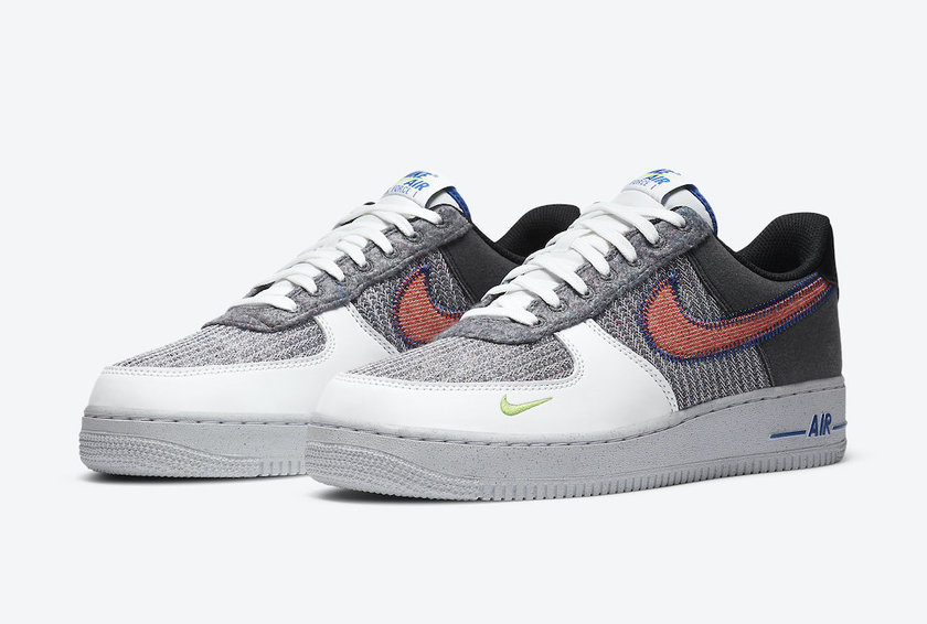 Nike Air Force 1 Low White Sport Red Grey Electric Green CU5625-122 Release Date