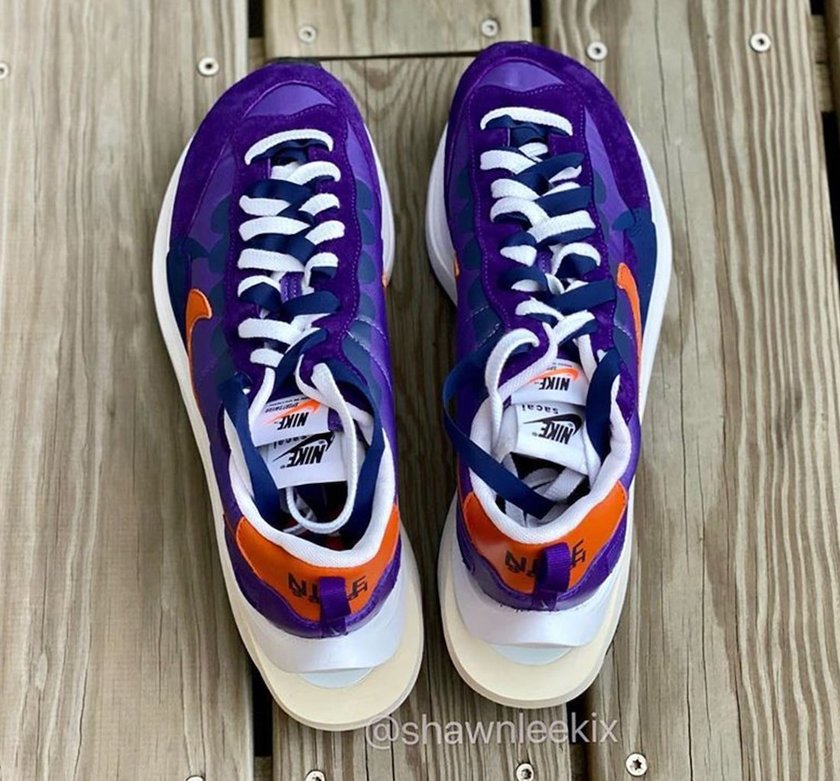 Sacai Nike VaporWaffle Dark Iris Campfire Orangeåå:registered:æ¥æ