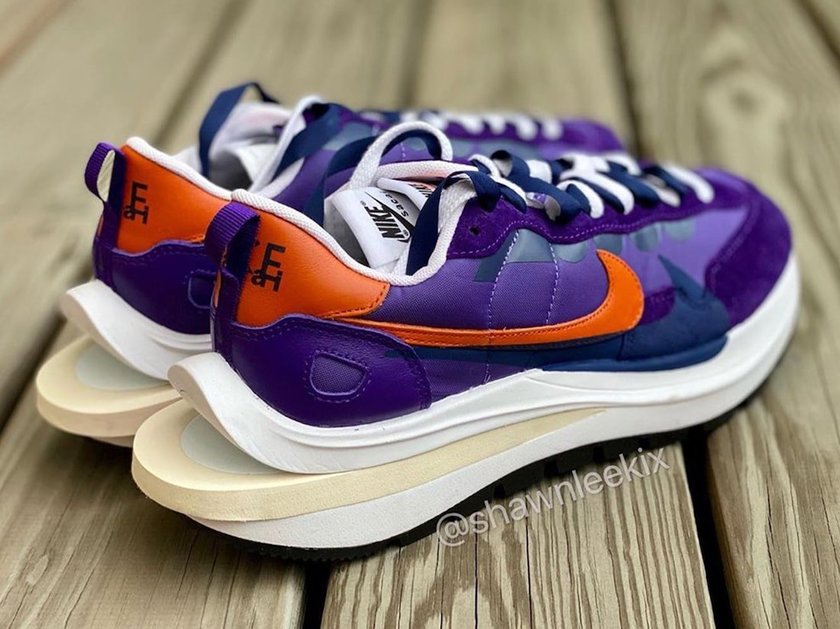 Sacai Nike VaporWaffle Dark Iris Campfire Orangeåå:registered:æ¥æ