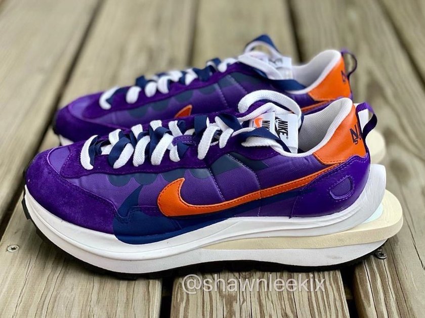 Sacai Nike VaporWaffle Dark Iris Campfire Orangeåå:registered:æ¥æ