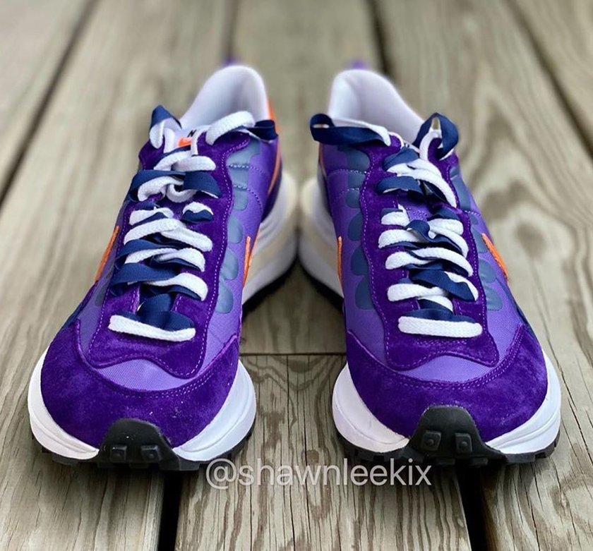 Sacai Nike VaporWaffle Dark Iris Campfire Orangeåå:registered:æ¥æ