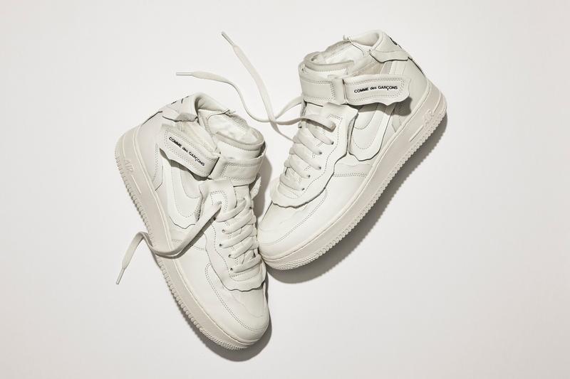 COMME des GARÃONS x Nike å¨æ°è¯ä¹ Air Force 1 Mid ç³»åæ­£å¼ç¼ä½