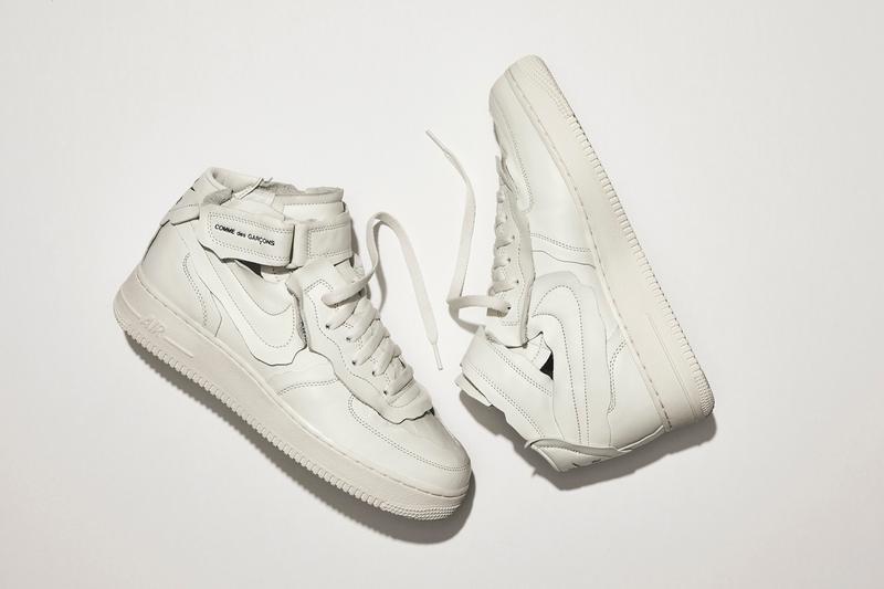 COMME des GARÃONS x Nike å¨æ°è¯ä¹ Air Force 1 Mid ç³»åæ­£å¼ç¼ä½