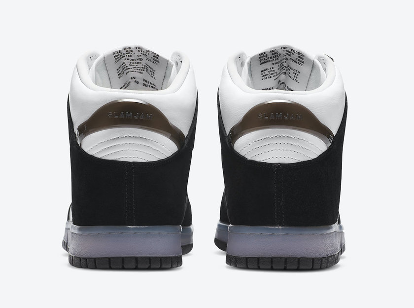 Slam Jam Nike Dunk High Black White DA1639-101 Release Date
