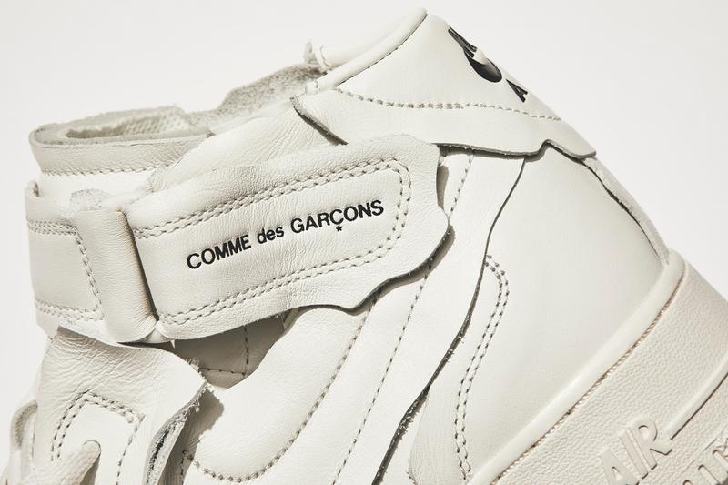 COMME des GARÃONS x Nike å¨æ°è¯ä¹ Air Force 1 Mid ç³»åæ­£å¼ç¼ä½