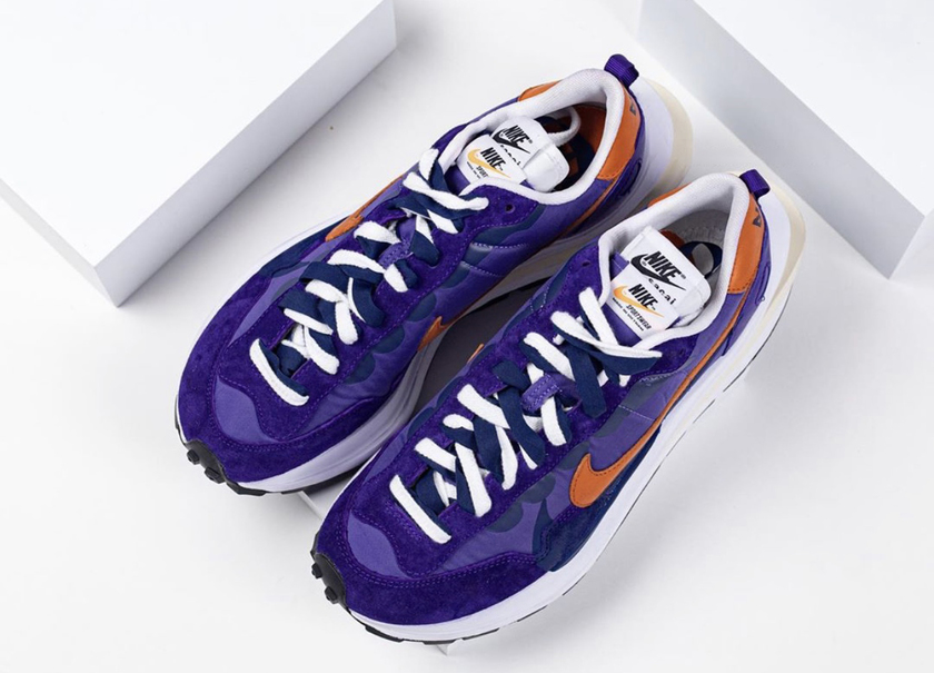 Sacai Nike VaporWaffle Dark Iris Campfire Orangeåå:registered:æ¥æ
