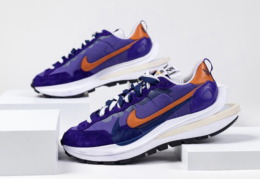 Sacai Nike VaporWaffle Dark Iris Campfire Orangeåå:registered:æ¥æ