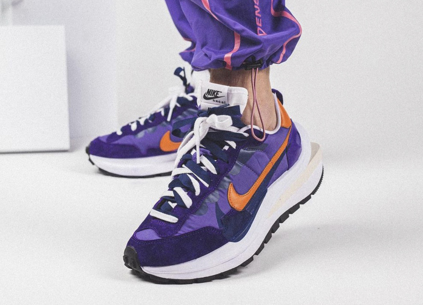 Sacai Nike VaporWaffle Dark Iris Campfire Orangeåå:registered:æ¥æï¼